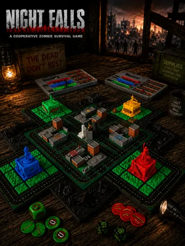 Escenografía en miniatura: Night Falls - Zombie Survival (PlayGrid) — vista de referencia 2