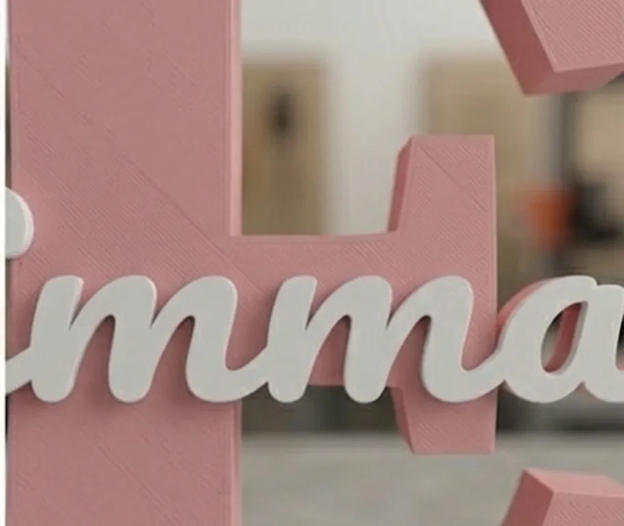 Custom Name Sign — Letter E + Name Emma - Free 3D Print Model - MakerWorld