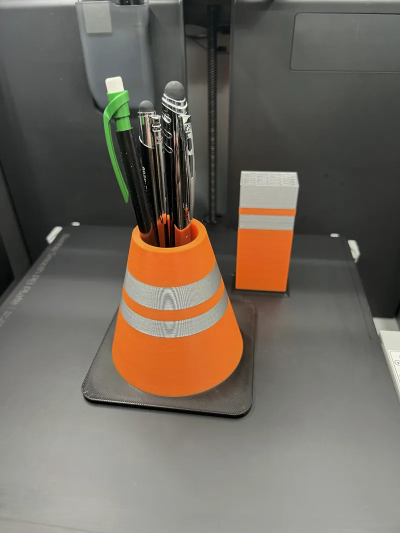 Traffic Cone Pen Holder