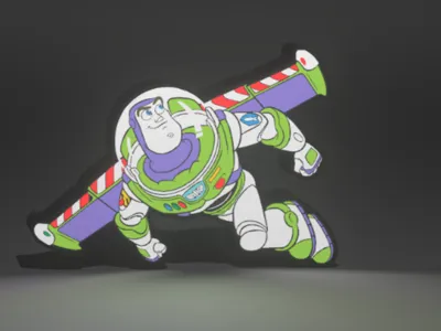 buzz light year light box 