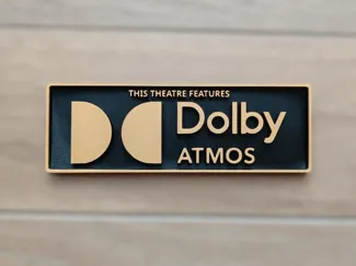 Plaque logo Dolby Atmos