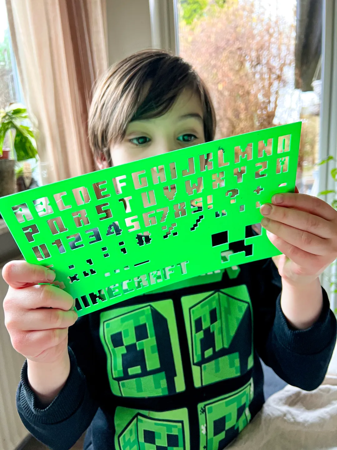 Minecraft Font Alphabet and Numbers Stencil view 3