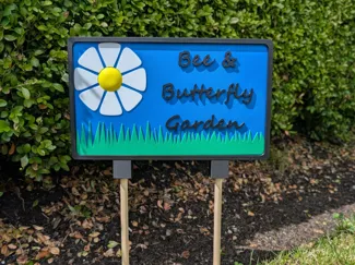 Bee & Butterfly Garden Sign