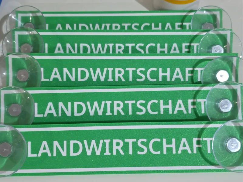 Schild Frontscheibe Landwirtschaft
