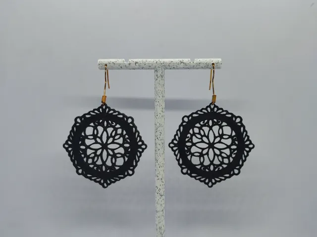 Aretes Flor de Encaje