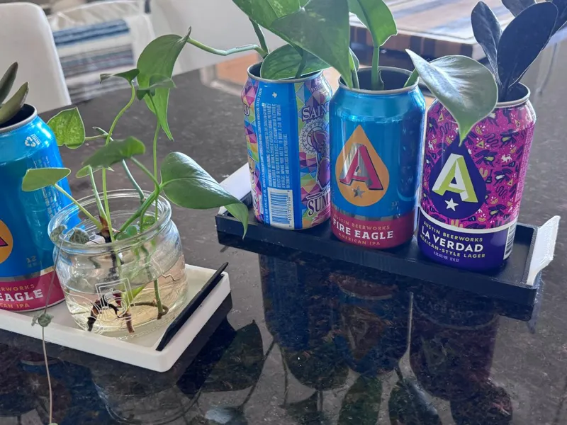Beer Can Plant Tray