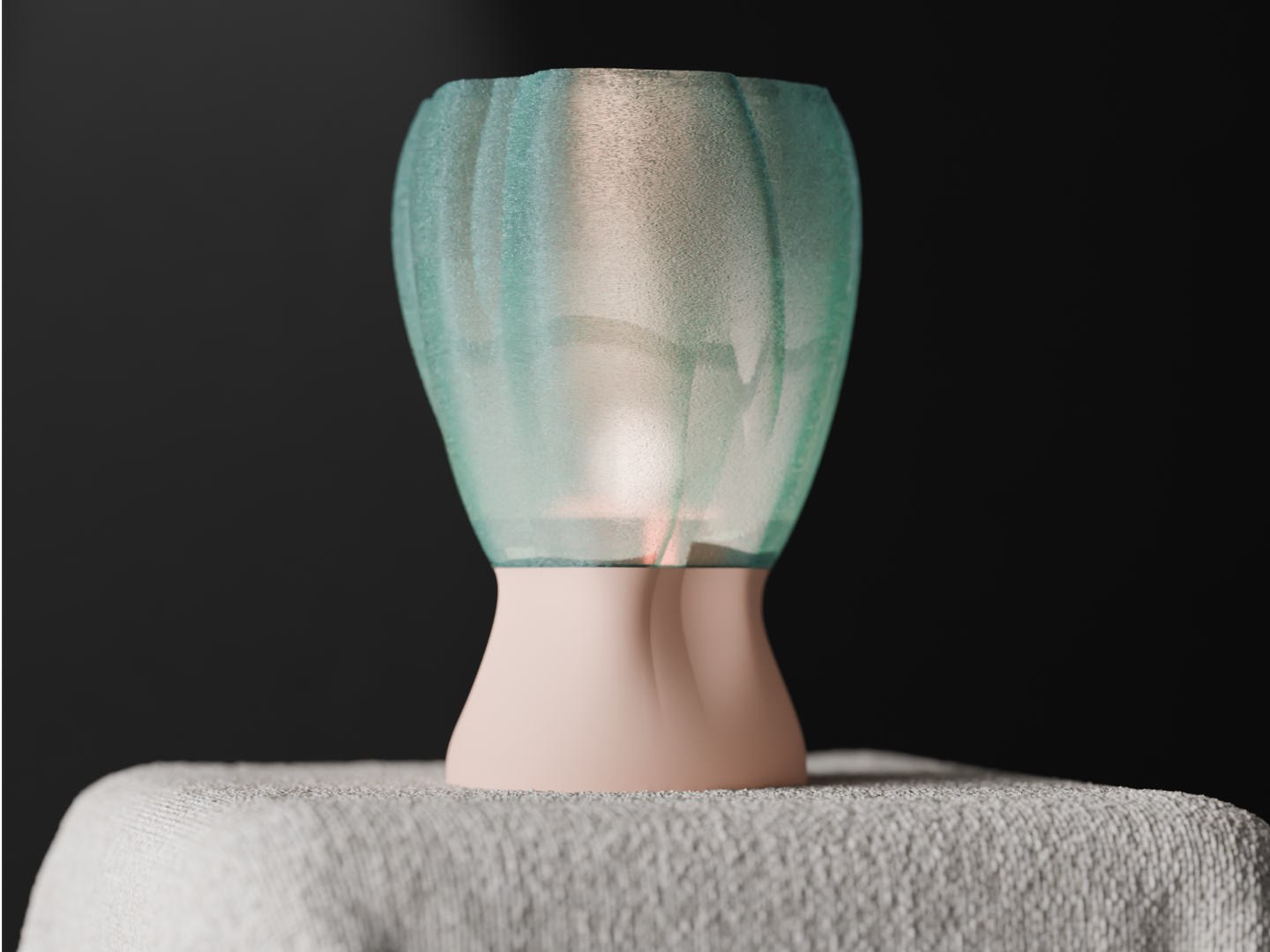 Organic Flowing Side Lamp. e27 or bambu led lamp