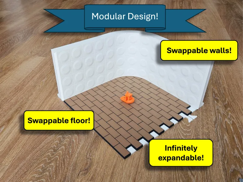 XXL Modular Photobox with swappable wall and floor