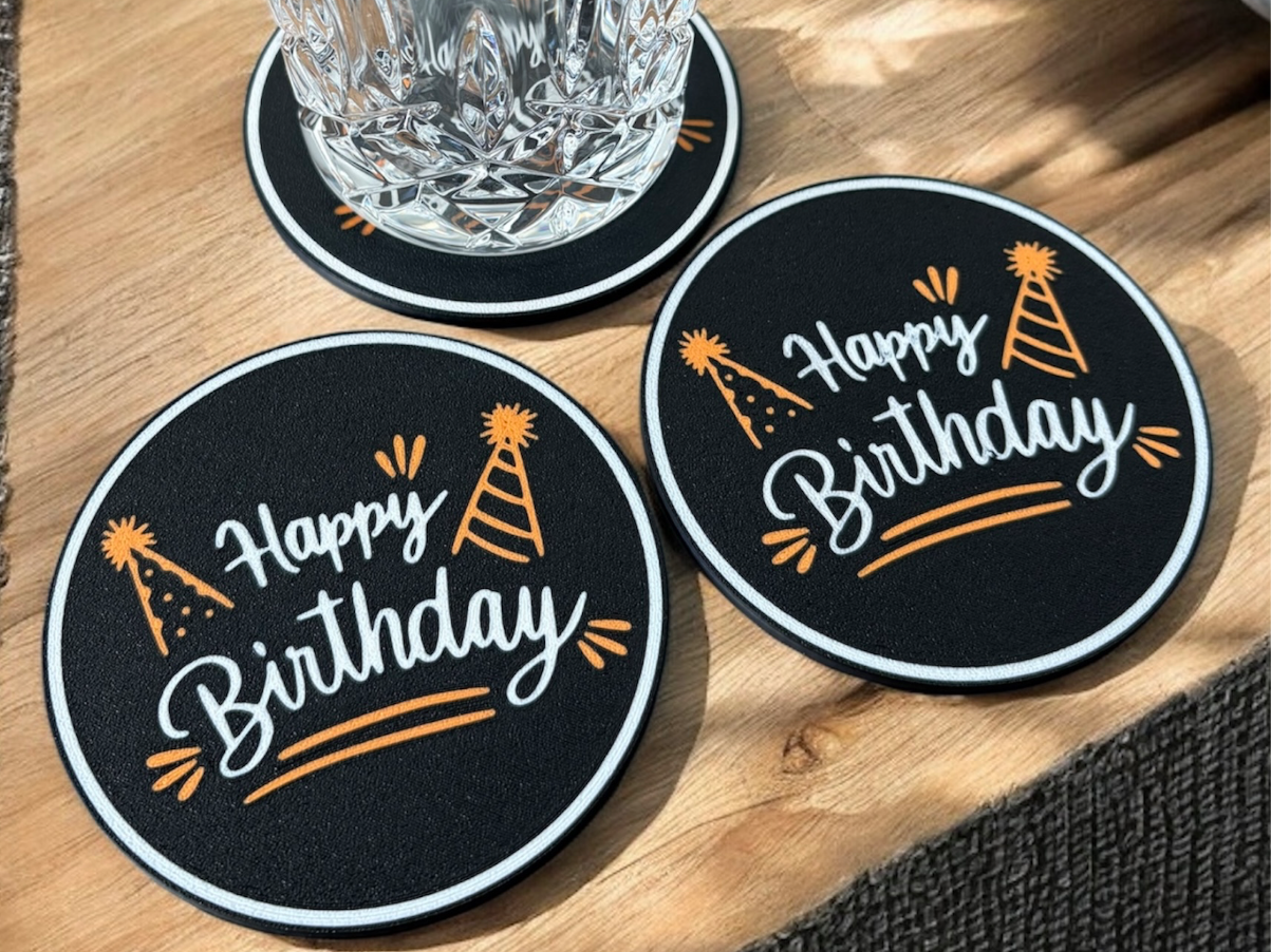 Untersetzer - Happy Birthday