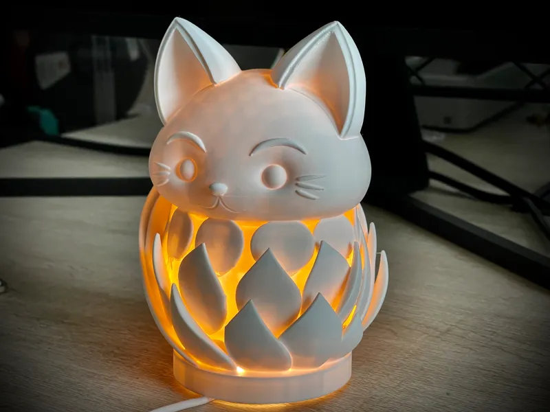 可爱的小狐狸桌面led灯