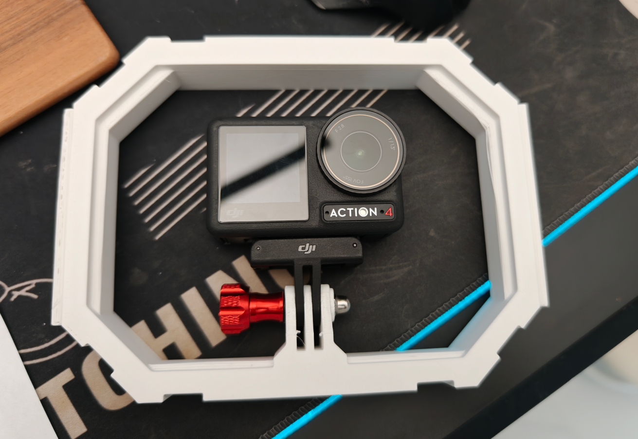 Miniatura 2 do modelo 3D 运动相机通用手持冷靴扩展支架