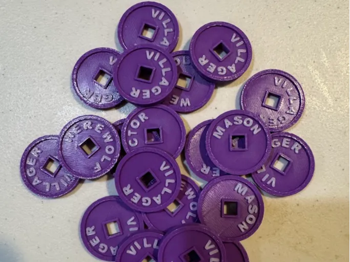 Werewolf Game Tokens