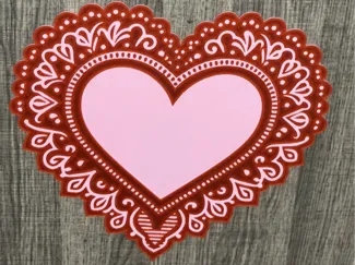 Heart Doily Coaster