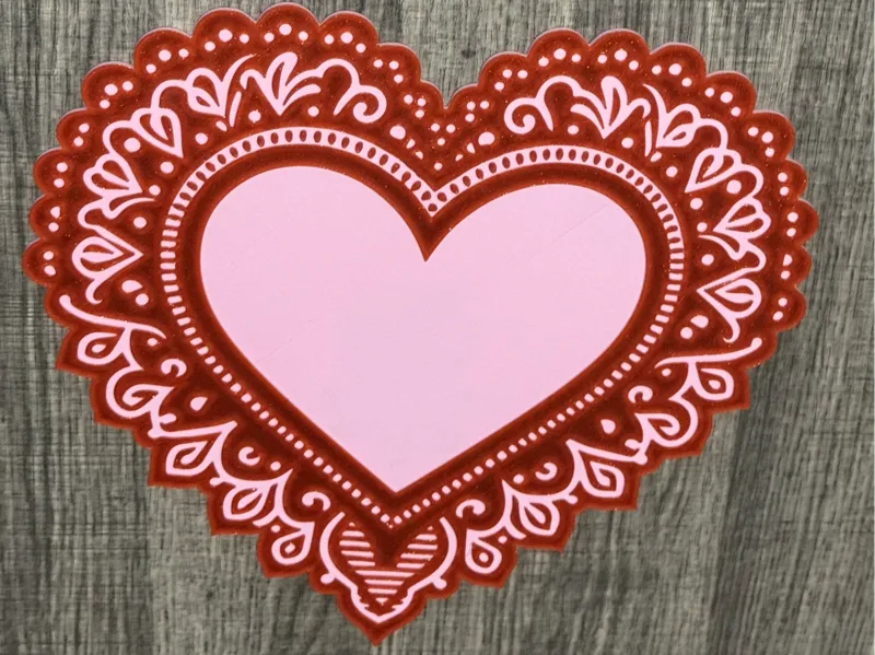 Heart Doily Coaster