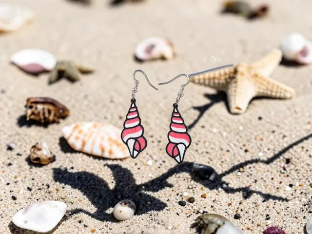 Long shell earrings