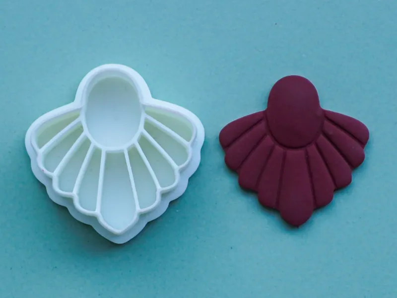 Organic Polymer Clay Cutter Earrings Necklace Pin