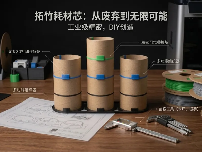 拓竹纸筒“蒸笼”储物