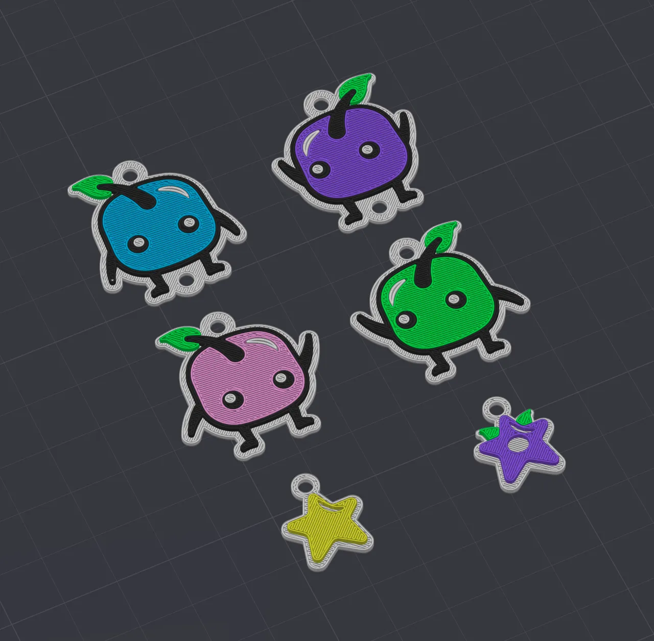 Stardew Valley Junimo Earrings, Keychains, Magnets view 2
