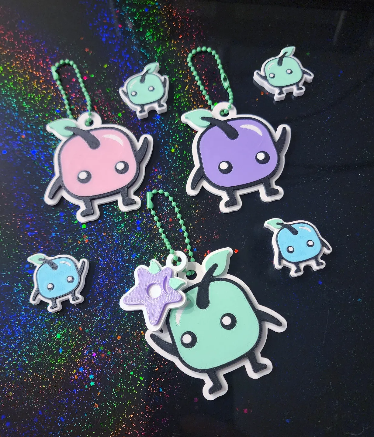 Stardew Valley Junimo Earrings, Keychains, Magnets view 3