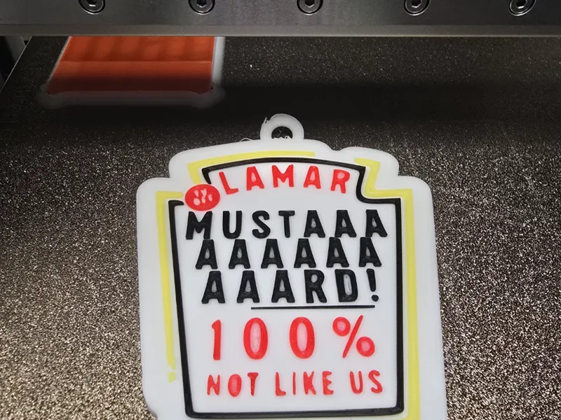 Kendrick Lamar Mustard Keyring/pendent