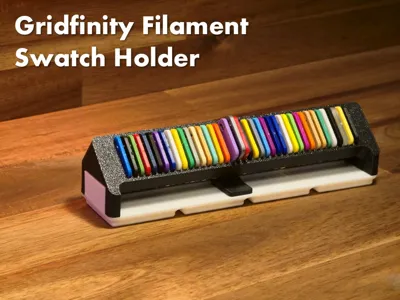 Gridfinity Filament Swatch Holder/Display - Slider