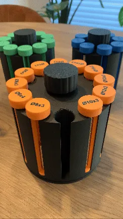 Magnet organizer (with magnet tubes) view 2