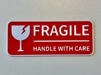 "Fragile | Handle With Care" Warning Sign