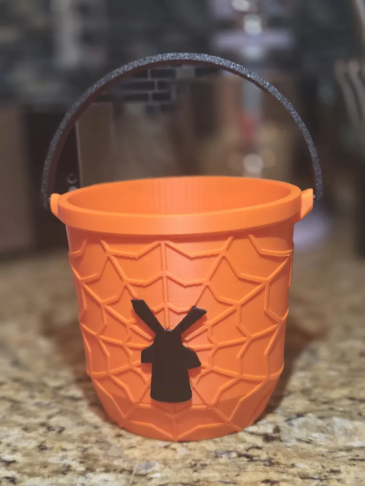 Halloween Trick or Treat Bucket - DB Windmill - Free 3D Print Model ...