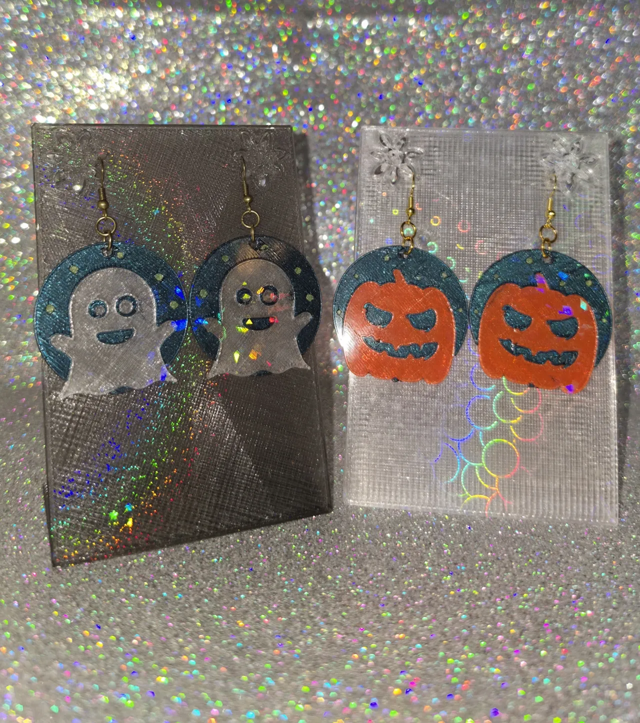 GHOST PUMPKIN HALLOWEEN EARRINGS view 4