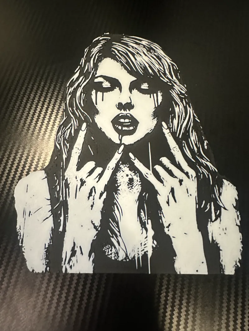 Taylor Swift Goth Rocker Chiefs Fan