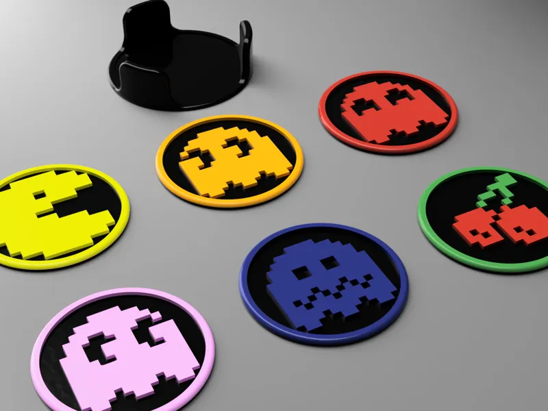 Sous-verre_Pac-Man
