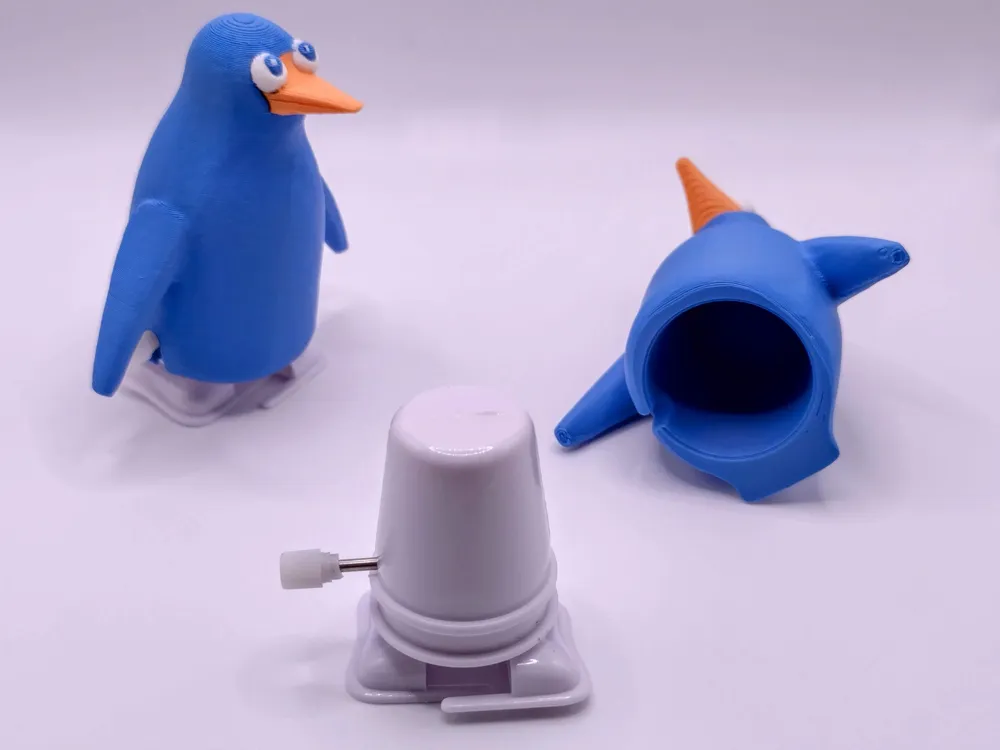 Wind-Up Penguin - Free 3D Print Model - MakerWorld