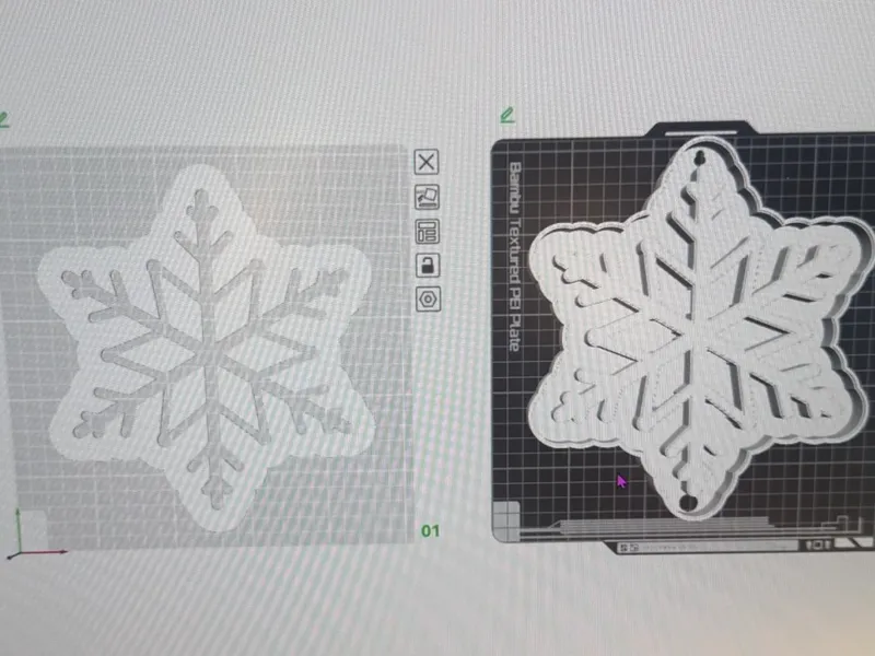 Schneeflocke Stern Lampe