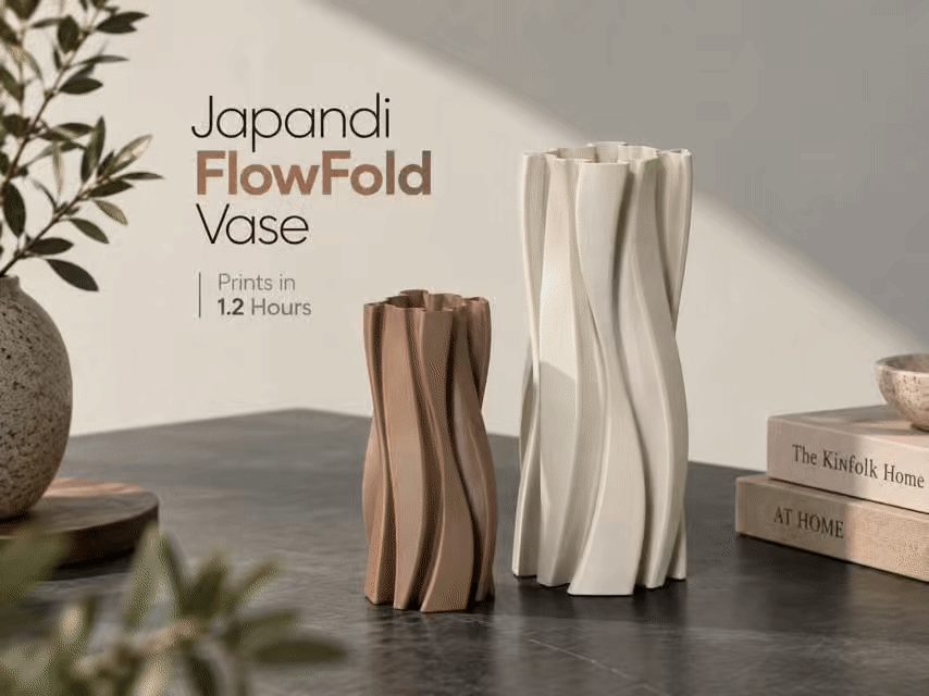 Japandi FlowFold Vase - 1