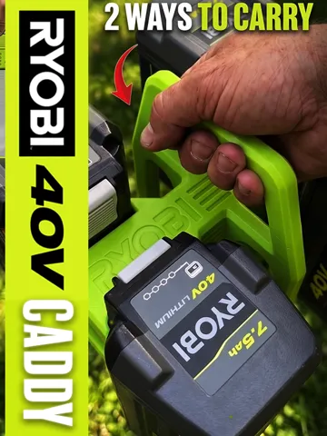 Modelo para impresión 3D: Ryobi 40V Caddy — vista de referencia 2