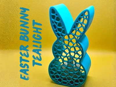 Easter Bunny Light Candle decor rabbit lamp LED