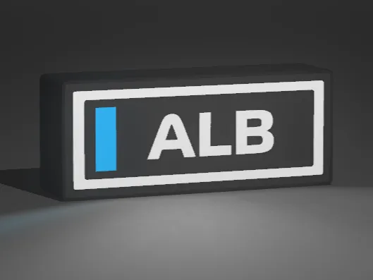 Alex Albon LED Leaderboard Lightbox