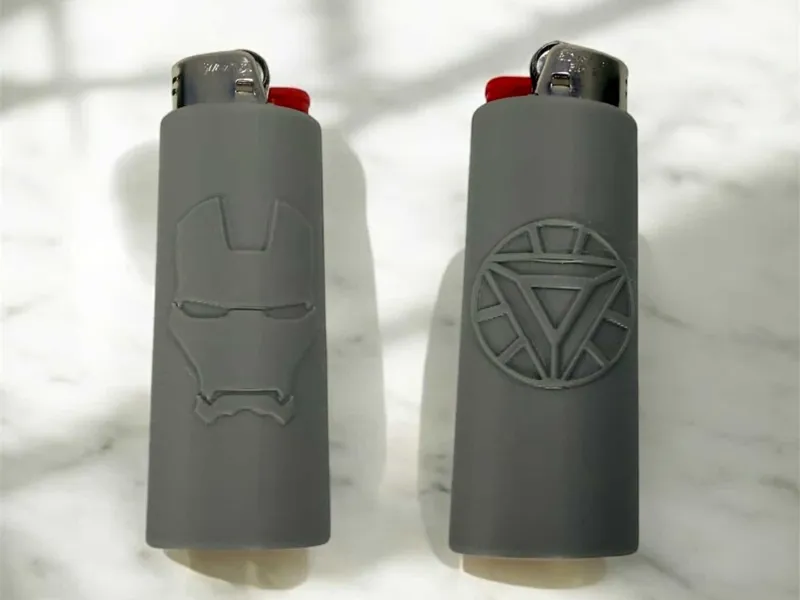 Ironman Bic Lighter Sleeve