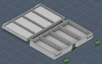 Hinge 2x and clip 2x 200x130x35mm