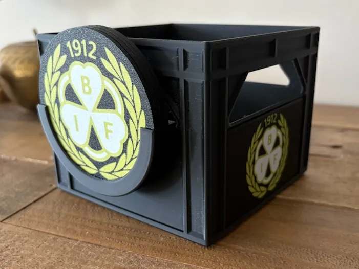 Brynäs logo for beer crate
