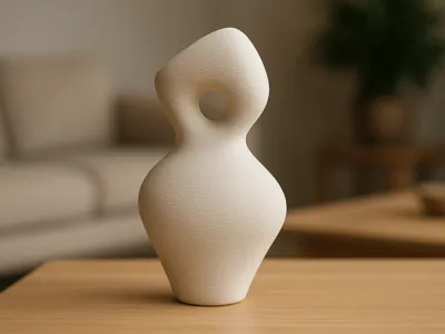 The Loop Form - Modern Abstract Sculpture
