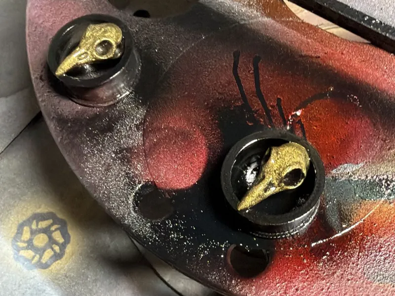 Rabenschädel Plug Detaillierte Krähenschädel 18mm