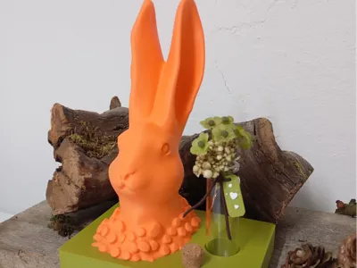Modern Easter Bunny - Stylish with Vase Holder