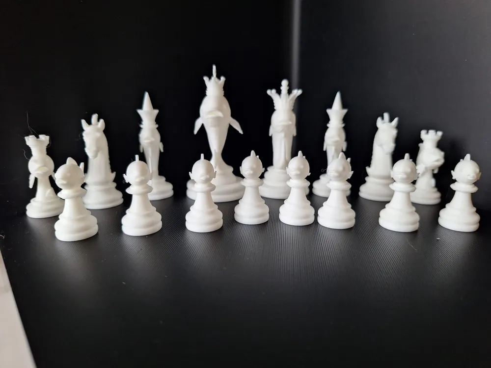 Fish Themed Chess Set - Free 3D Print Model - MakerWorld