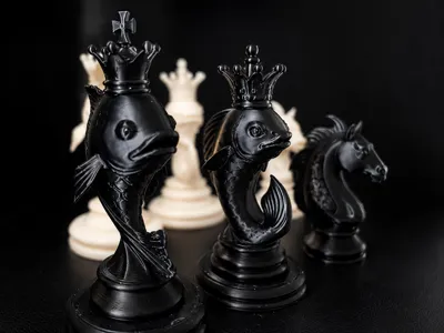Fish Themed Chess Set