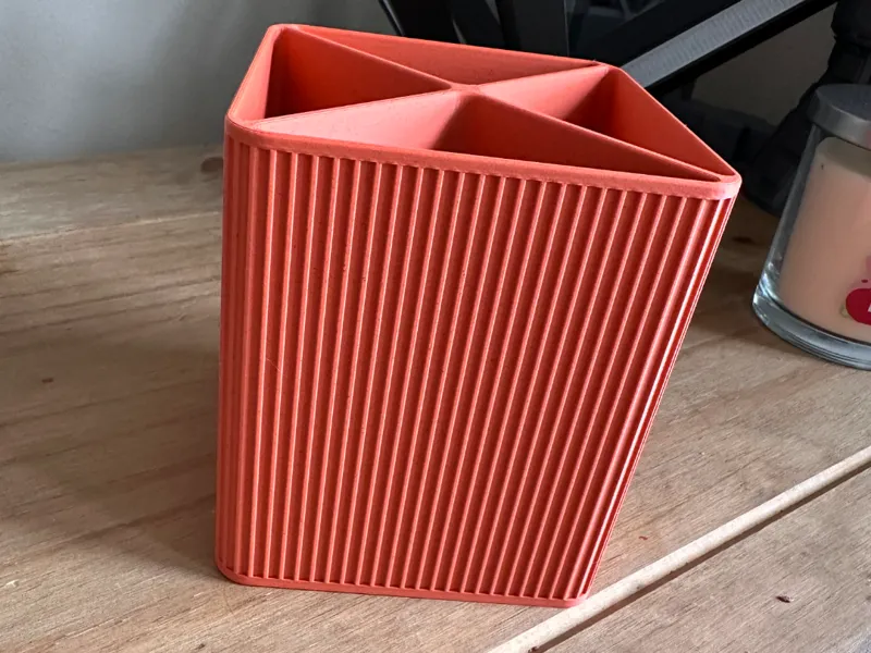 Pinstripe Texture Pencil Caddy