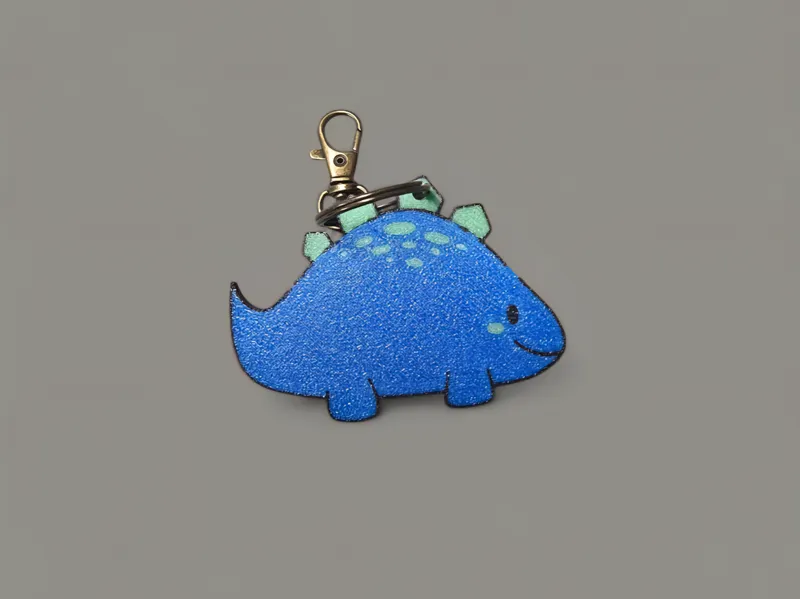 Cute Stegosaurus Keychain