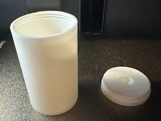 Tall Vial - Inside Threaded to hold Maker Chips