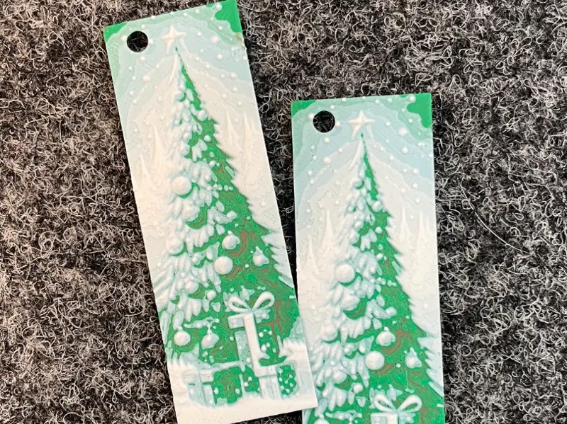 Weihnachts-Geschenkanhänger – Tannenbaum-Design