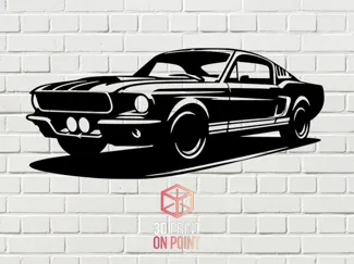 FORD MUSTANG  VINTAGE - 2D WALL ART #1
